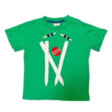 Mini Boden Cricket Appliqué Shirt Size 3/4 