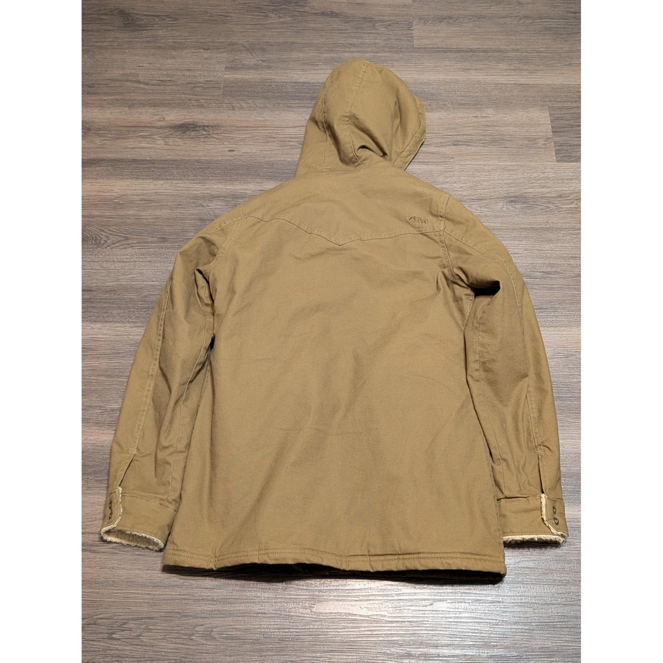 Mountain Khakis Mens Medium Classic Fit Sherpa Lined Hooded Jacket Tan - Image 3 of 4
