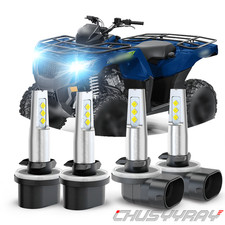 FIT Arctic Cat CrossFire R 8 LE 2009-10 4X 894/893 LED Headlight Combo Bulbs