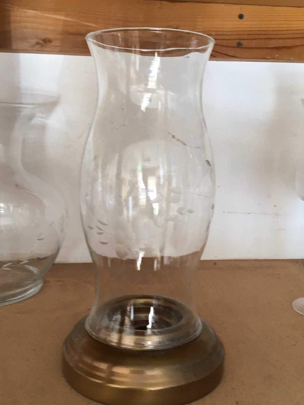 With Antique Brass Base