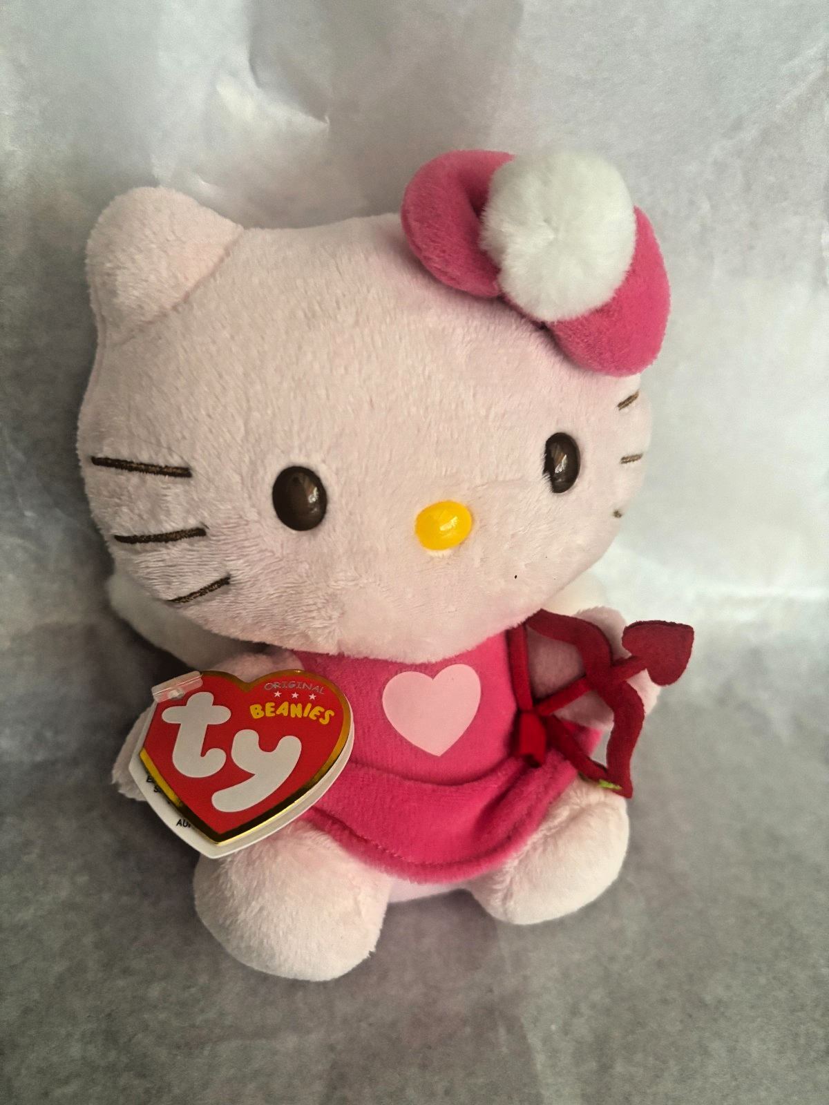 TY BEANIES - HELLO KITTY - CUPID DESIGN- COMPLETE WITH TAGS FROM 2011- RARE