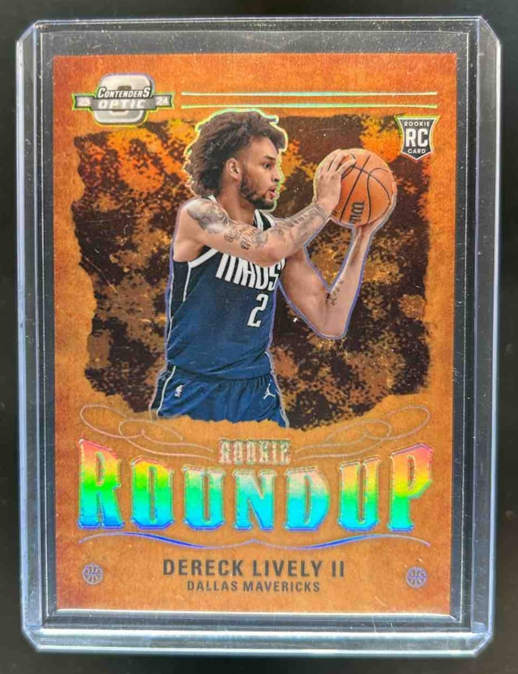 2023-24 Contenders Optic Dereck Lively II Rookie Roundup RC #10 Mavericks