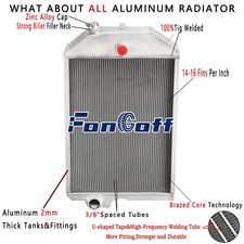 5-Row Aluminum Radiator Fits John Deere 4440 AR79501 RE21897 FonGoff
