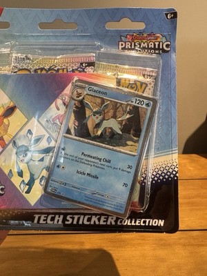 Pokémon TCG Prismatic Evolutions Tech Sticker Collection 3 Packs