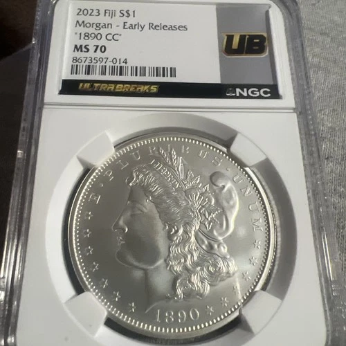 2023 Fiji Morgan Silver Dollar 1890 CC NGC MS70 | Early Release Ultra Breaks