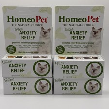 4 Pack HomeoPet Feline Anxiety Relief 15mL For Cats