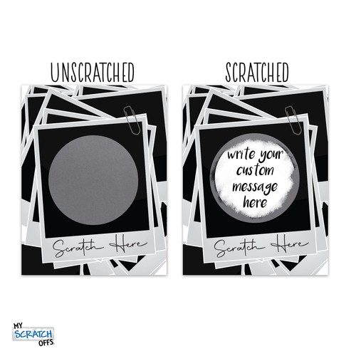 Make Your Own DIY Scratch Off ScratchNotes 20 Pack 3x4 Note Cards & Stickers ... - Picture 4 of 8