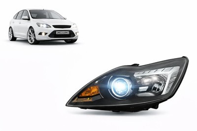 Left Headlight for Ford Focus II DA/DAW 2008 2009 2010 2011- VP1485L Black LHD