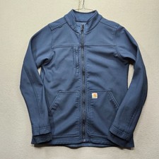 Carhartt Women's Size Small Blue Zip Front Jacket Modern Fit