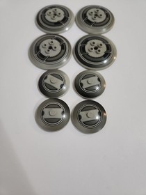 8 LEGO Old Light Gray Inverted Dish 3960 4x4 44375 6x6 4483 4482 AT-AT