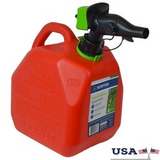 2 Gallon SmartControl Gas Can Emergency Fuel Container Easy Use Durable Plastic