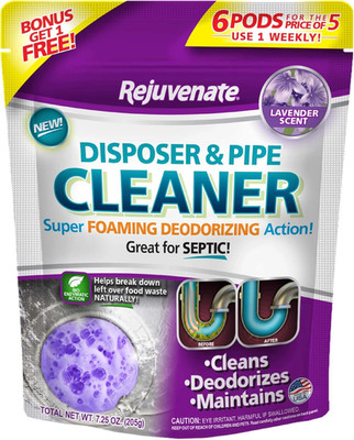 Garbage Disposal and Drain Pipe Cleaner Powerful Foaming Action and Removes Garb