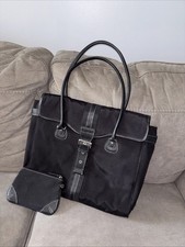 Targus Black Womens Laptop Bag Nylon Vegan Le...