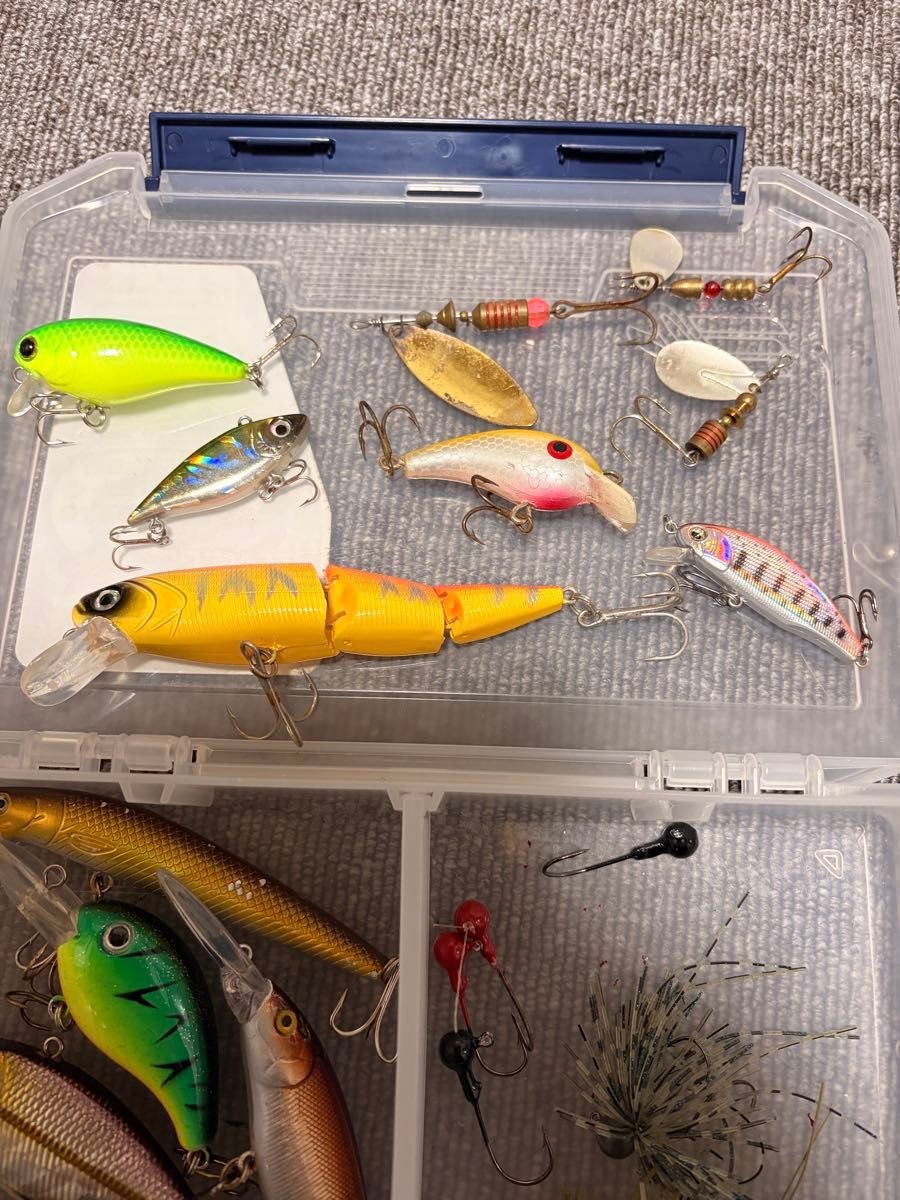Fishing tackle lures worms spoons set of many - Image 5