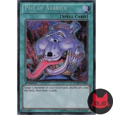 Yugioh Pot of Avarice LCJW-EN290 Secret Rare 1st Edition NM