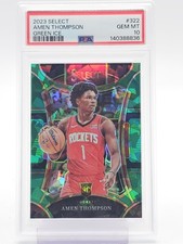 AMEN THOMPSON 2023-24 SELECT MEZZANINE GREEN ICE ROOKIE #322 PSA 10 Q2796