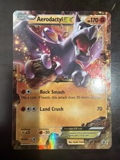 Pokémon Aerodactyl EX XY97 Holo 170 HP Rock Smash Land Crush English Card on eBay