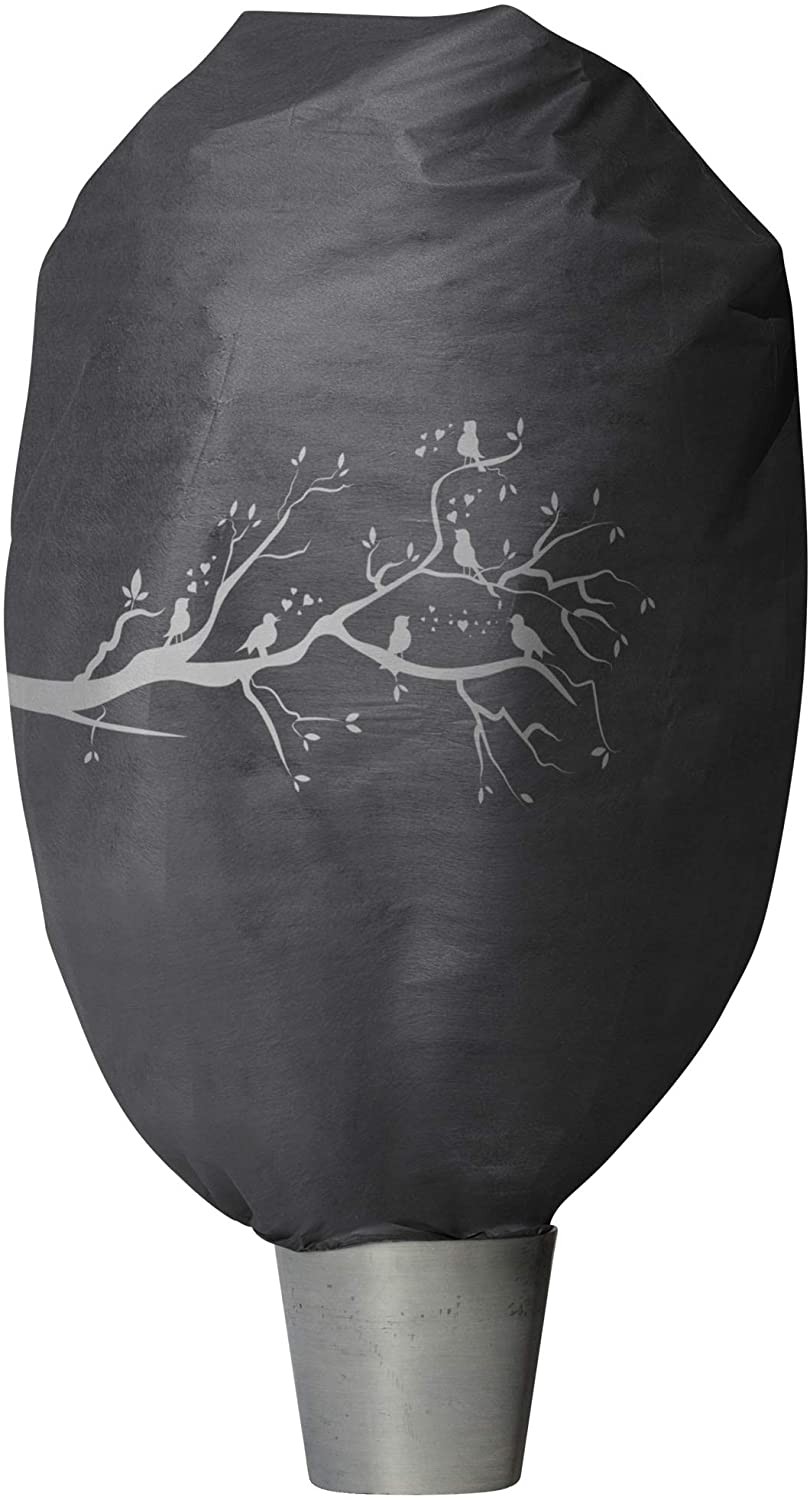 Windhager Anthrazit Deko-Haube Protect Xxl 1,4 X 2 M, Grau Mit Vogelmotiv Wintervlies - Image 2