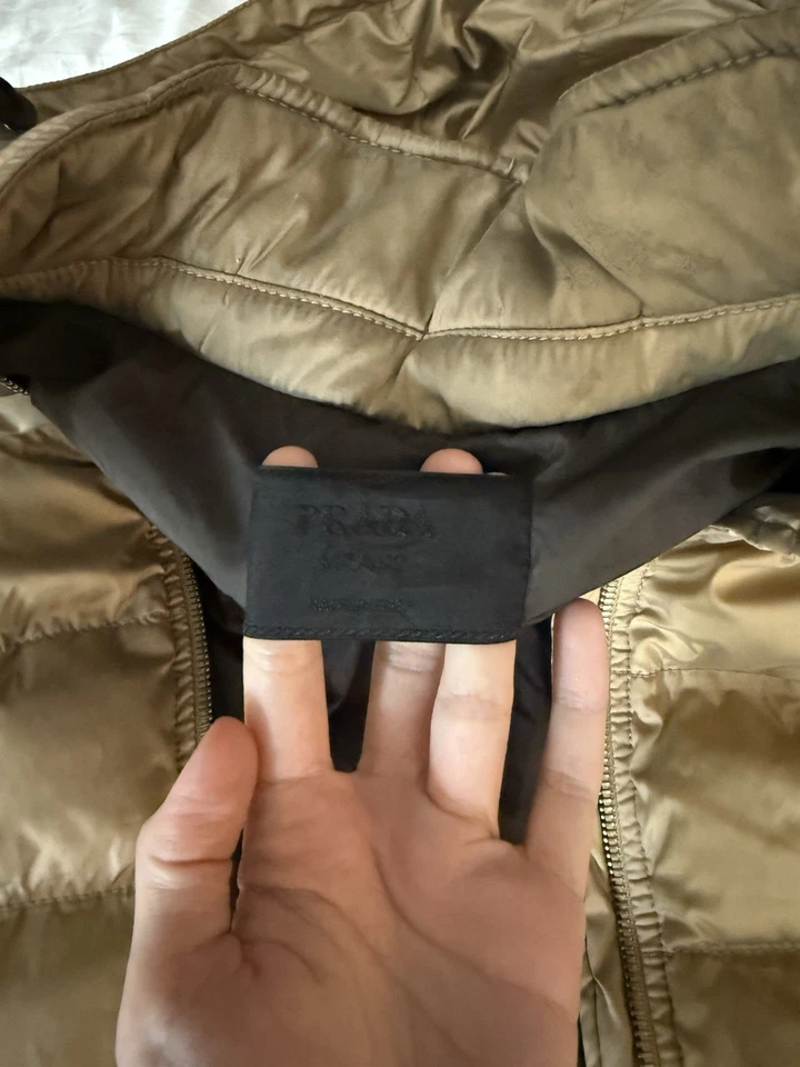 PRADA Puffer Coat Down Filled Jacket Women 10-12 - Image 4 of 4