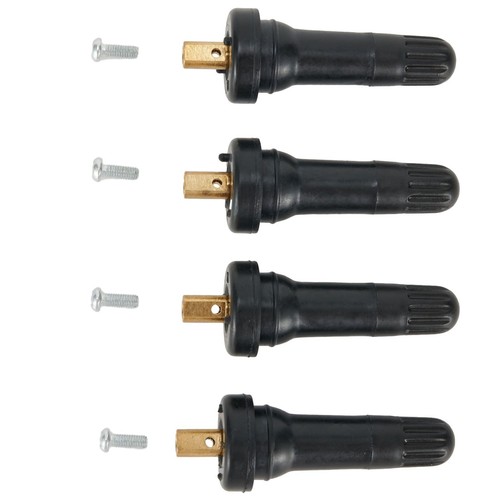 Black Rubber Valve Stem for GMC For Cadillac For Chevy TPMS Sensor Set of 4 - Picture 12 of 17