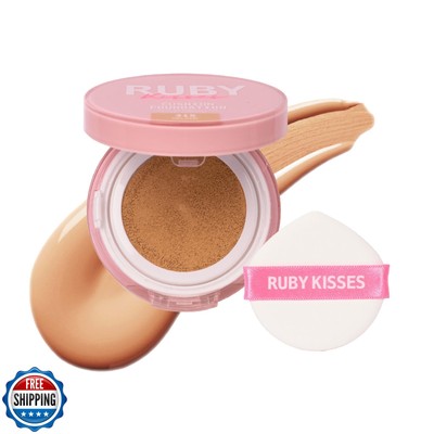Ruby Kisses Cushion Foundation, Full Coverage Korean Makeup, Lightweight and 