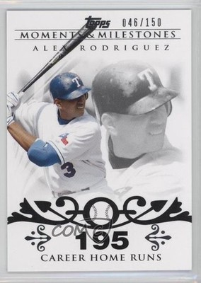 2008 Topps Moments & Milestones 46/150 Alex Rodriguez #1 0d2