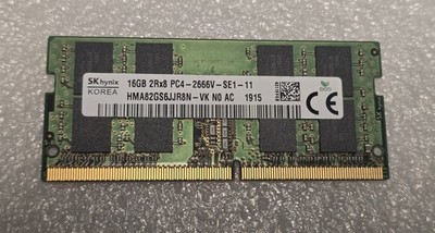 SK Hynix 16GB 2Rx8 DDR4 3200MHz PC4-2666V SO-DIMM Laptop RAM 