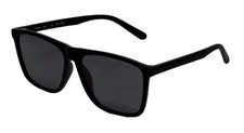 Calabria VT-ZT-2258 Square Polarized Sunglasses Black/Grey Mens Womens Trendy Su