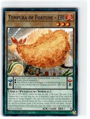 Yu-Gi-Oh! Tempura of Fortune- EBI 1st Edition SUDA-EN030 Lightly Played Common