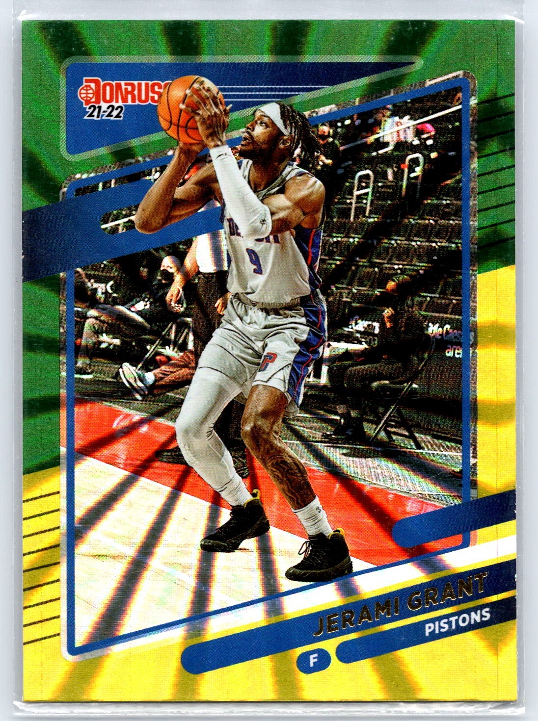 Jerami Grant 2021 Donruss #54  Holo Green Laser