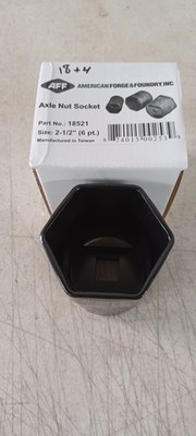 AMERICAN FORGE &AMP; FOUNDRY INC NEW - AXLE NUT SOCKET, 2-1/2'' , 6 POINT 18521