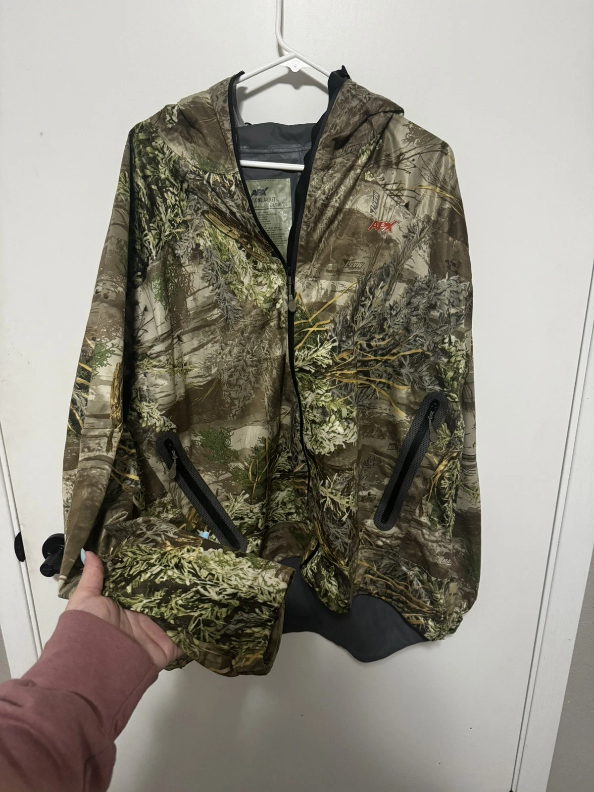 APX L5 Cyclone Jacket Mens 2XL Cyclone L5 Woodland Camo Full Zip Hunting