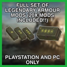 FALLOUT 76 ??FULL SET OF LEGENDARY ARMOUR MODS X20 TOTAL! ?? PS4/5 and PC only.