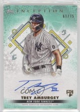2022 Inception Base Rookie and Emerging Stars Aqua 61/75 Trey Amburgey Auto 0hj7
