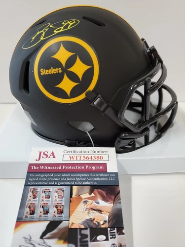 PITTSBURGH STEELERS BRETT KEISEL AUTOGRAPHED SIGNED ECLIPSE MINI HELMET JSA COA