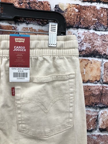 Levi’s Girls’ Regular Size 16 Beige Cargo Jogger Pants - Picture 11 of 11