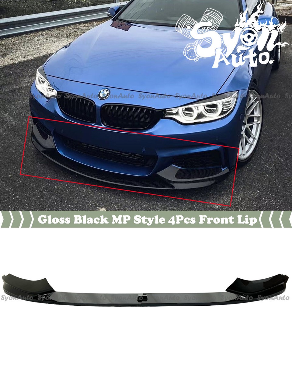 FITS 2014-2020 BMW 4 SERIES F32 F36 GLOSSY BLACK MP STYLE 4 PCS