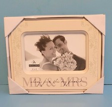 Wedding Photo Frame "Mr  Mrs" Malden International Designs 4" x 6" New in Box