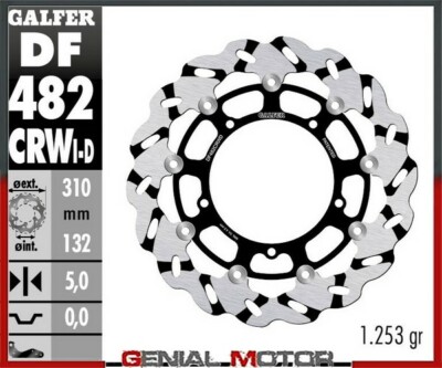 Galfer Bremsscheiben Vorne rechts WAVE FLOAT GROOVED 310x5mm YAMAHA FAZER8 10>16
