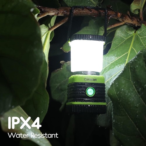 Linterna LED Camping 1000LM Impermeable Portátil Luz de Emergencia Paquete de 2 - Imagen 4 de 10