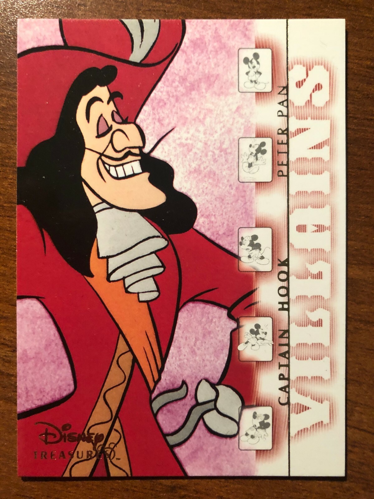 UPPER DECK - DISNEY "TREASURES" - SAMPLE card - #P-03 - Captain Hook
