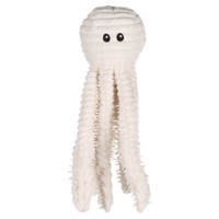 Flamingo Hundespielzeug Flufa Oktopus Weiß 12,5X12X25Cm Squeaker Knistern