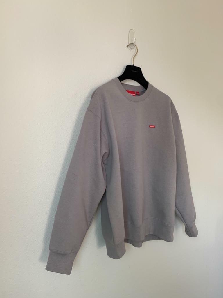 SUPREME Small Box Logo Crewneck in Grey size M SS22 | eBay