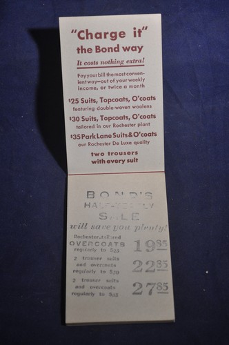 1937 Two Trousers with Every Suit - Bond Clothes - Note Pad - Albany, NY - Picture 2 of 5