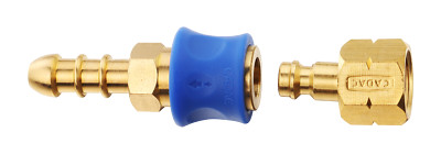 CADAC 8MM SCHNELLVERSCHLUSSKUPPLUNG GASSCHLAUCH SELBSTHEILENDES VENTIL HERDANSCHLUSS