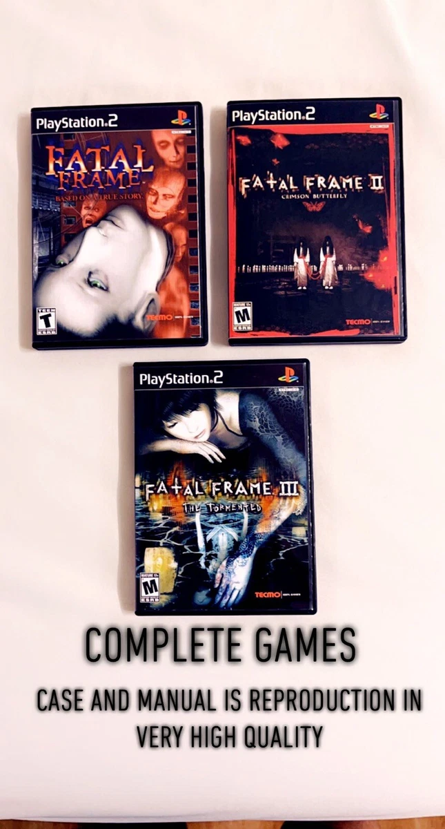 fatal frame 1 & 2 & 3 On PlayStation 2 Complete CIB
