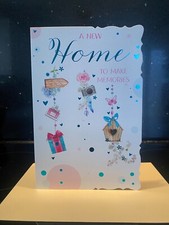 CONGRATULATIONS ON YOUR NEW HOME CARD (9" X 6")  NICE VERSE