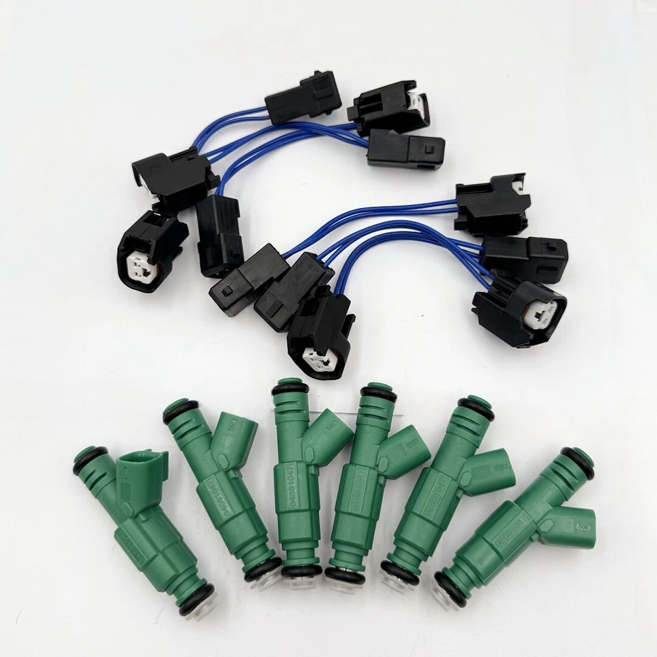 Inyectores de combustible 6X 0280155789 aptos para BOSCH 97-00 Plymouth Chrysler Dodge 3,3 L V6 Foto 3 de 4