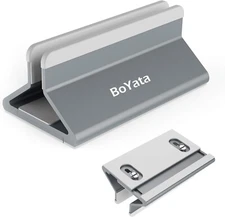 Vertical Aluminum Laptop Holder Desktop Stand with Adjustable Dock, 3 COLOR