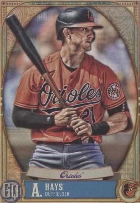 2021 Topps Gypsy Queen - Austin Hays #165 Team Script Font Swap for ...